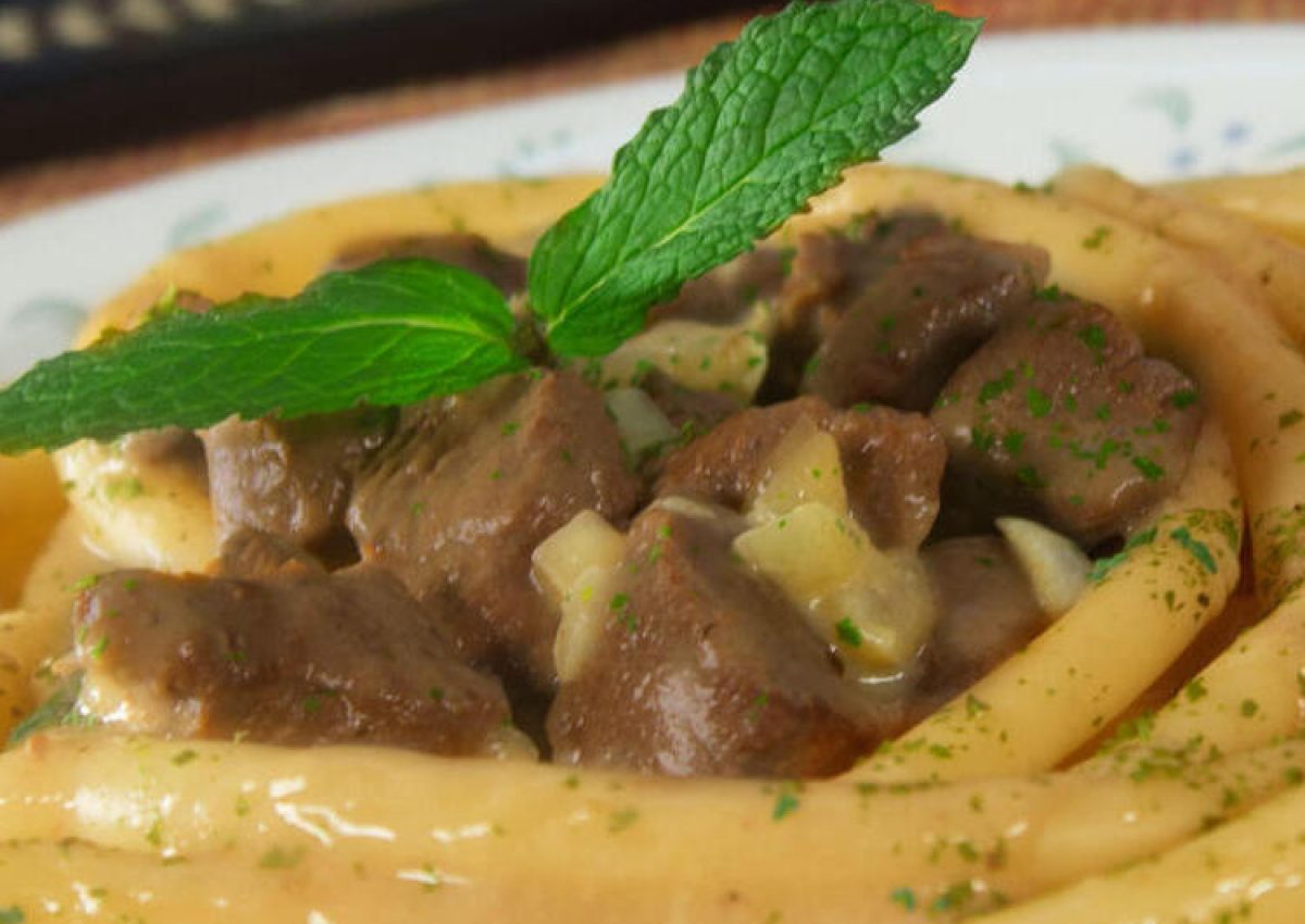 Banner_macarron largo doria con estofado de carne