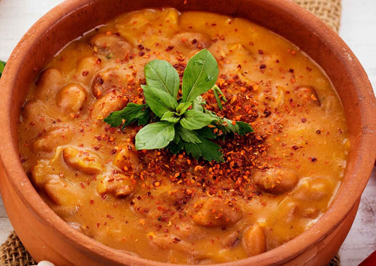 Fríjoles con carne y salvado de trigo